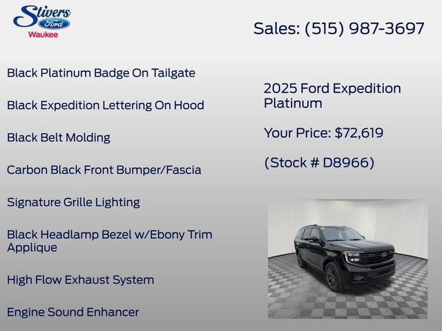 Certified 2025 Ford Expedition Platinum w/ Stealth Performance Package AWD/4WD image 34