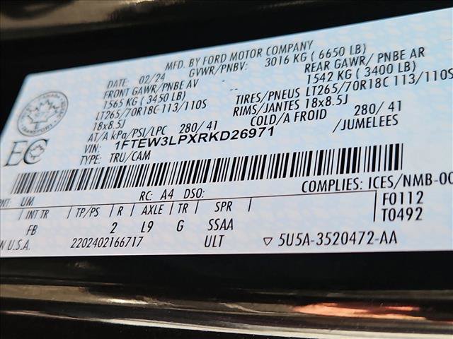 Certified 2024 Ford F150 XLT w/ Equipment Group 302A MID AWD/4WD image 24