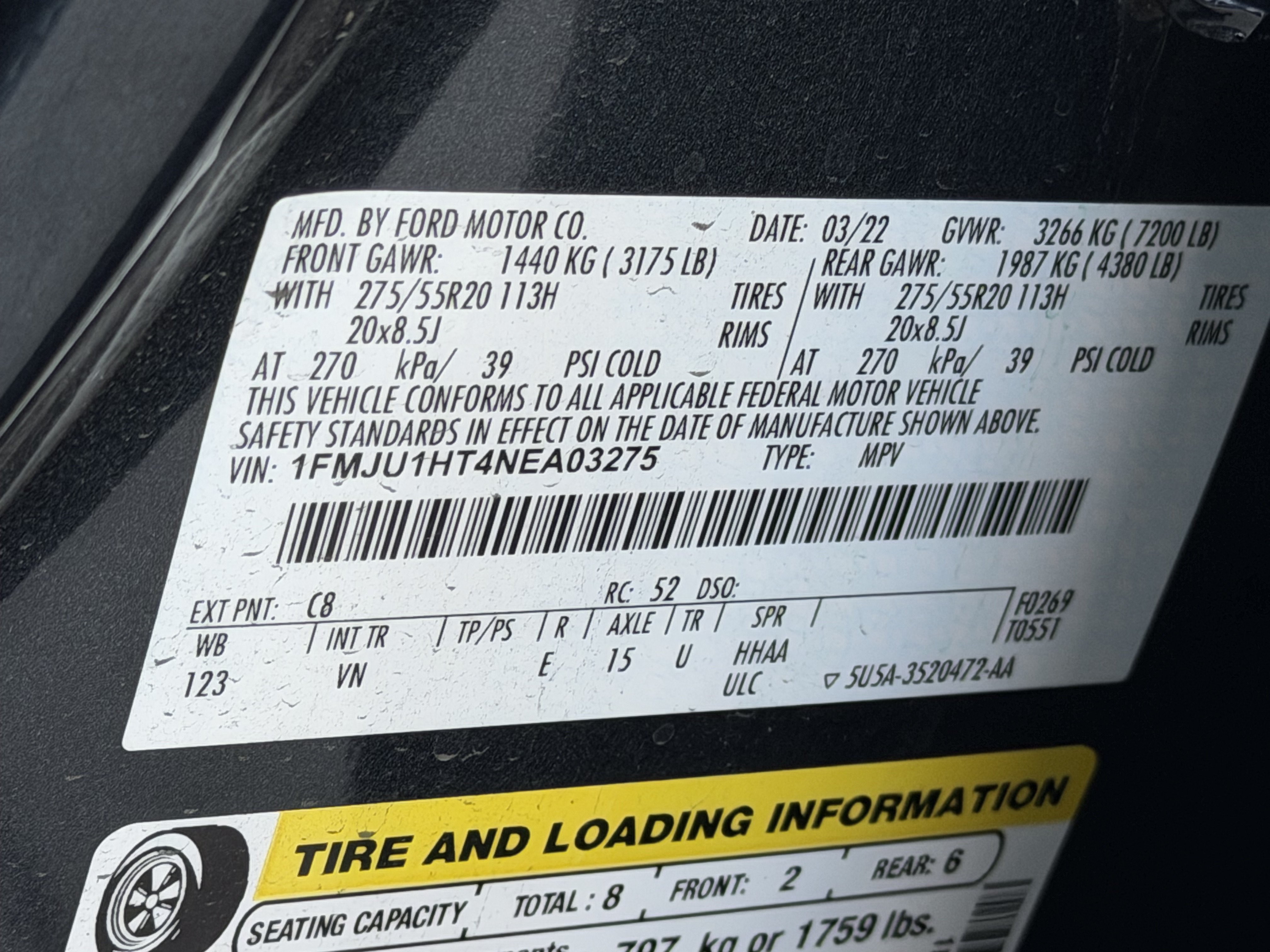 Certified 2022 Ford Expedition XLT RWD image 13