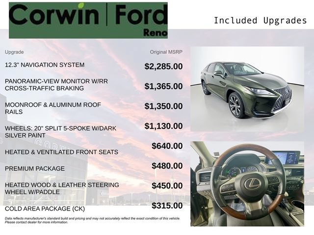 Used 2022 Lexus RX 450h AWD w/ Premium Package image 3