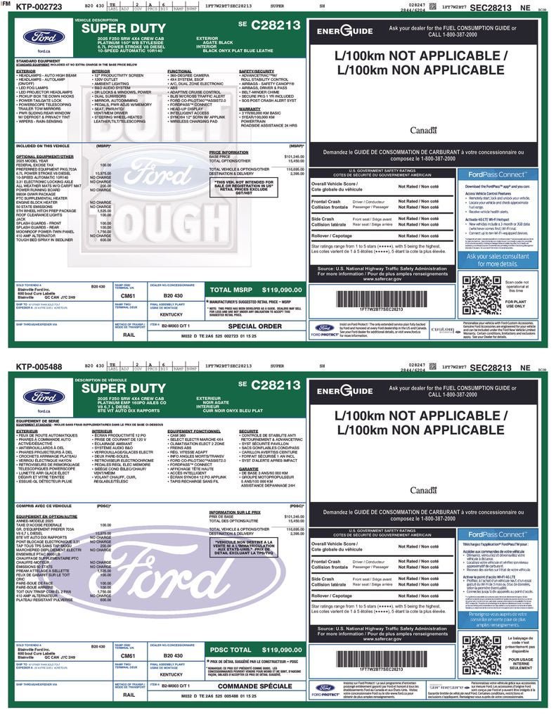 Certified 2025 Ford F250 Platinum AWD/4WD image 39