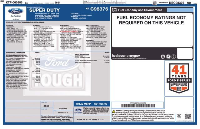 Certified 2019 Ford F350 Platinum w/ Platinum Ultimate Package AWD/4WD image 38