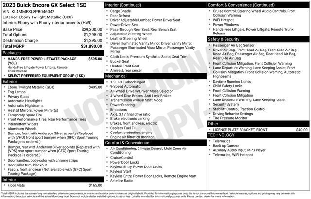 Used 2023 Buick Encore GX Select image 11