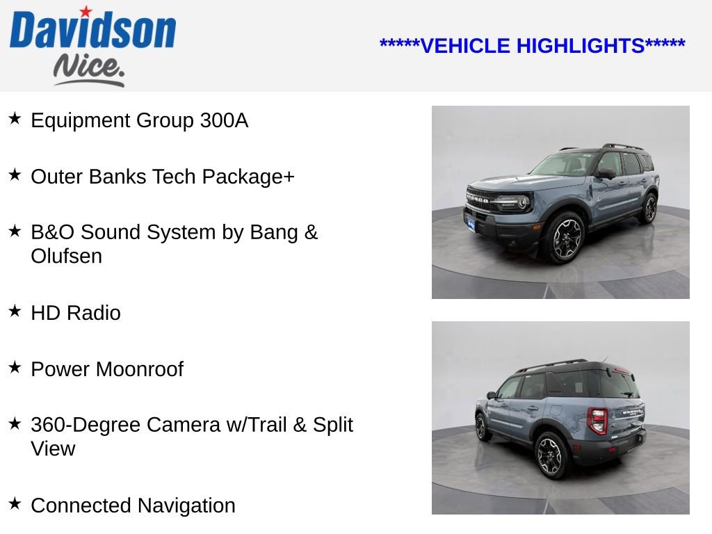 Certified 2025 Ford Bronco Sport Outer Banks w/ Outer Banks Tech Package+ image 4