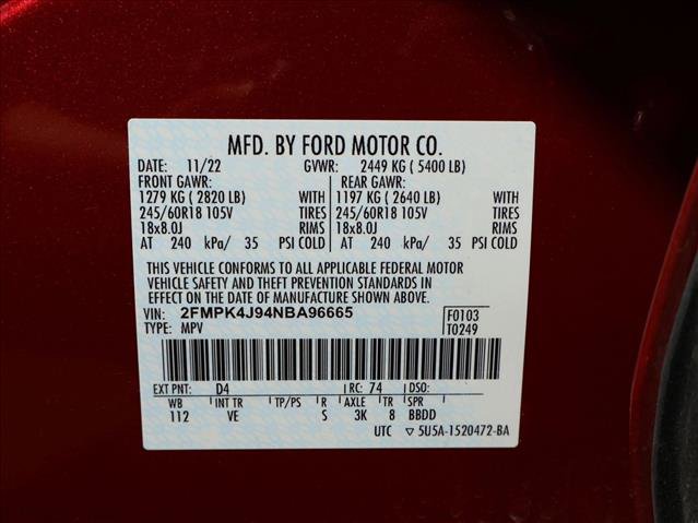 Certified 2022 Ford Edge SEL w/ Convenience Package AWD/4WD image 30
