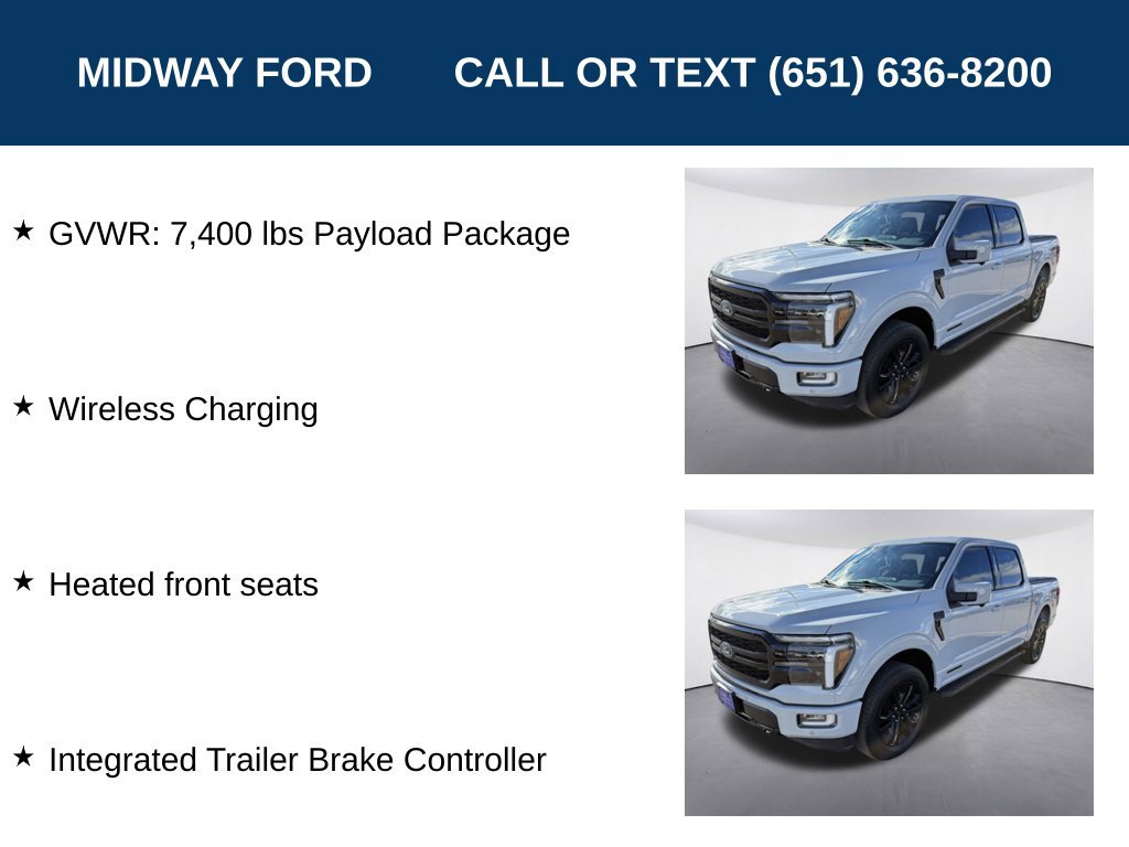 Certified 2024 Ford F150 Lariat w/ FX4 Off-Road Package AWD/4WD image 13