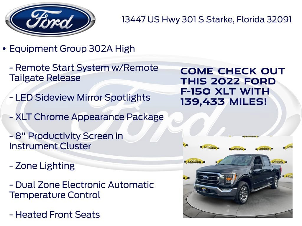 Certified 2022 Ford F150 XLT w/ Equipment Group 302A High AWD/4WD image 22