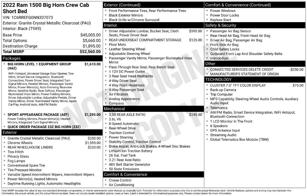 Used 2022 RAM 1500 Big Horn RWD image 2
