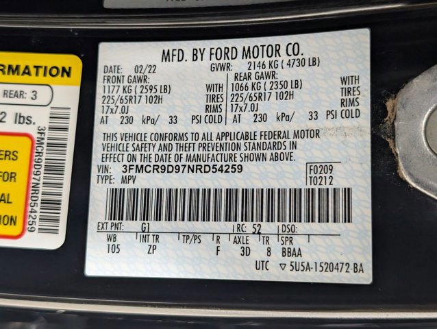 Certified 2022 Ford Bronco Sport Badlands w/ Premium Package AWD/4WD image 27