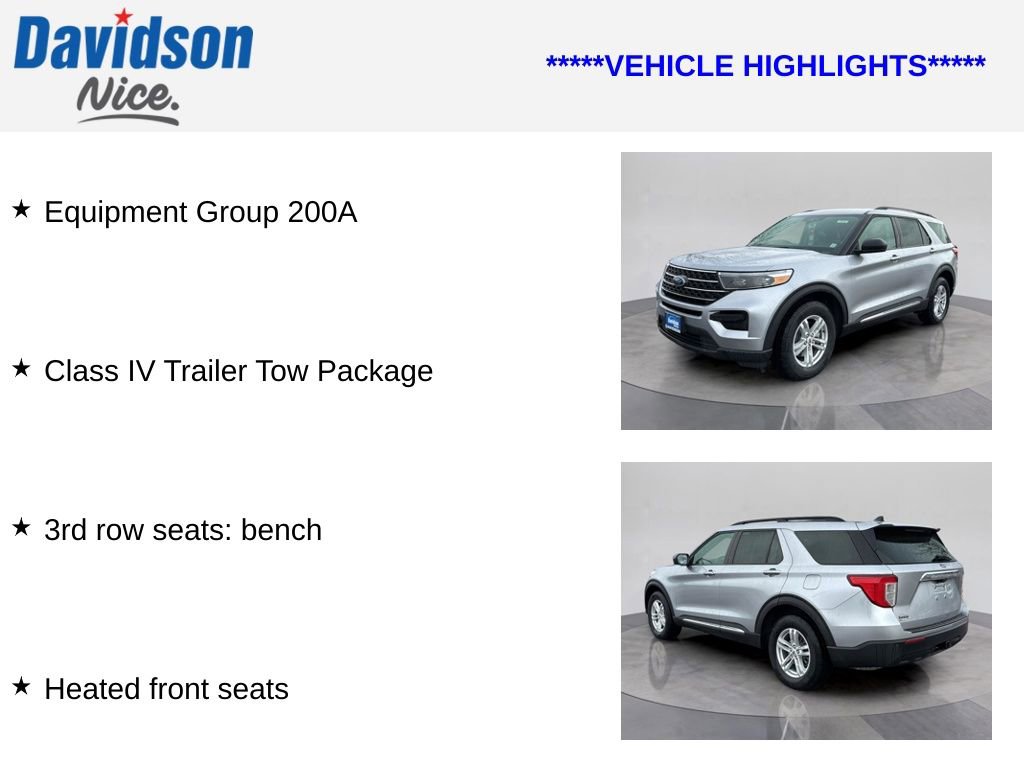 Certified 2022 Ford Explorer XLT w/ Class IV Trailer Tow Package image 4