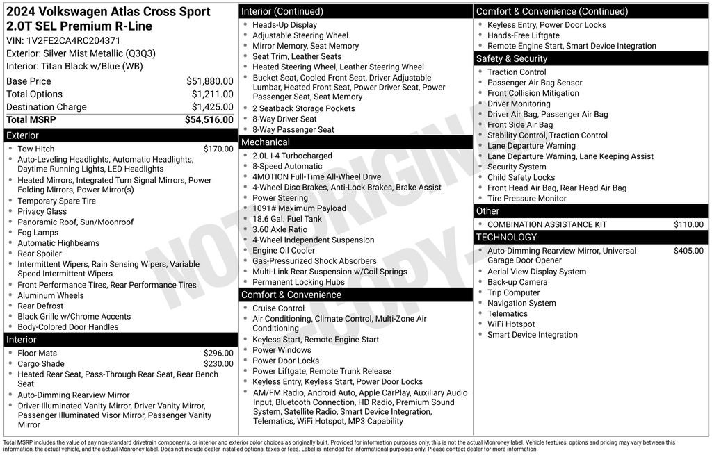 Used 2024 Volkswagen Atlas Cross Sport SEL Premium R-Line image 14