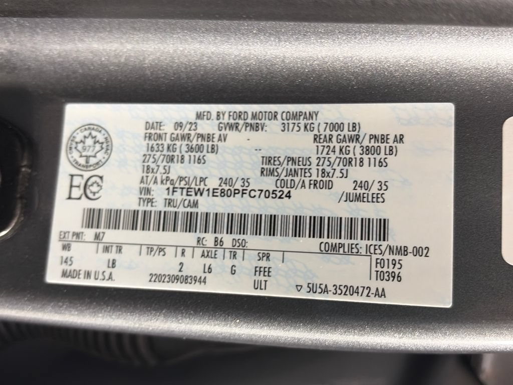 Certified 2023 Ford F150 Tremor AWD/4WD image 9