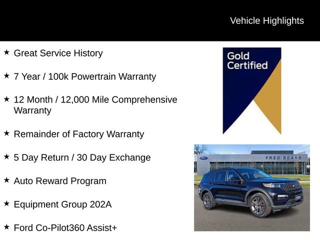 Certified 2022 Ford Explorer XLT w/ Equipment Group 202A AWD/4WD image 4
