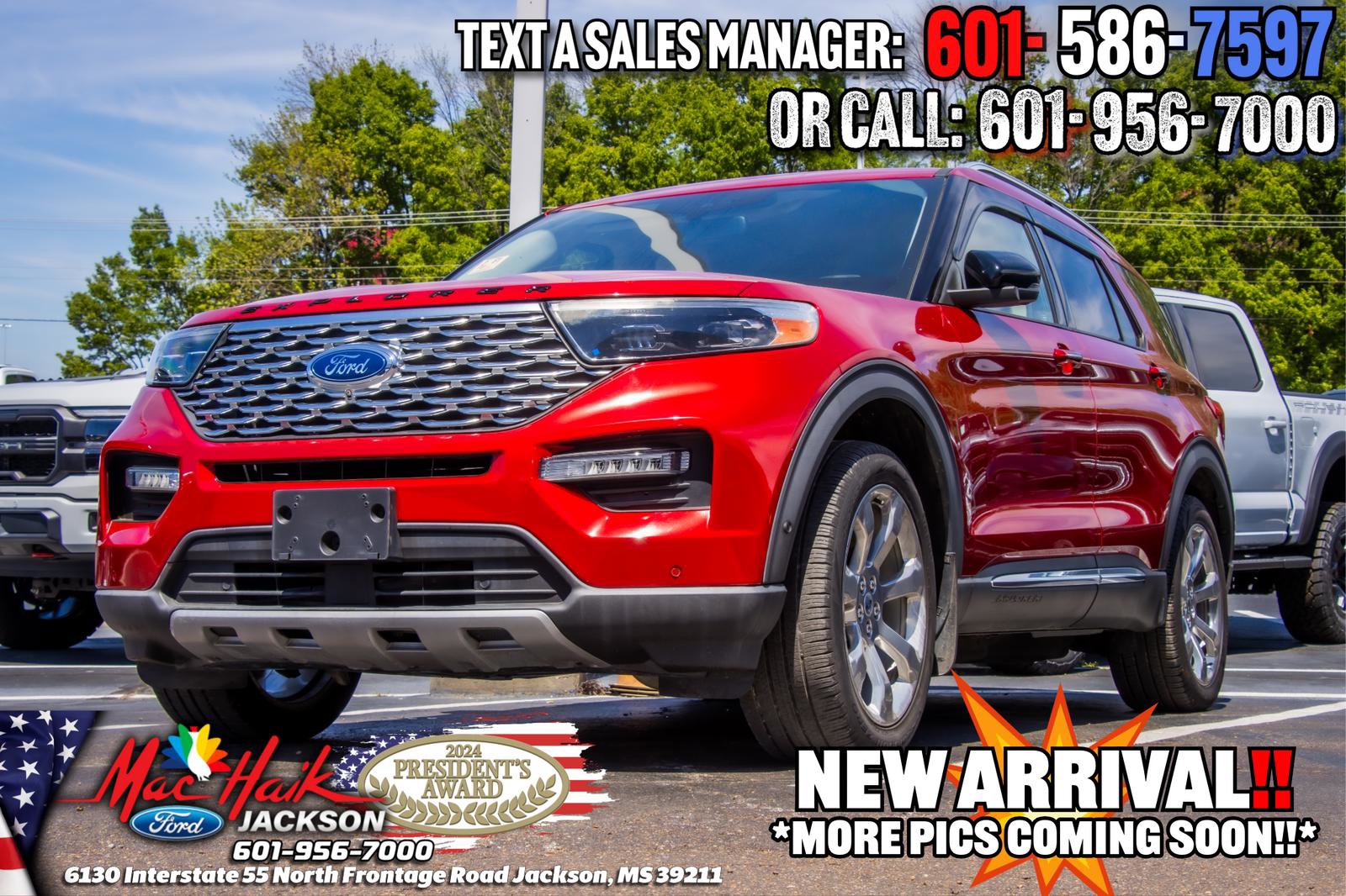 Certified 2020 Ford Explorer Platinum w/ Premium Technology Package