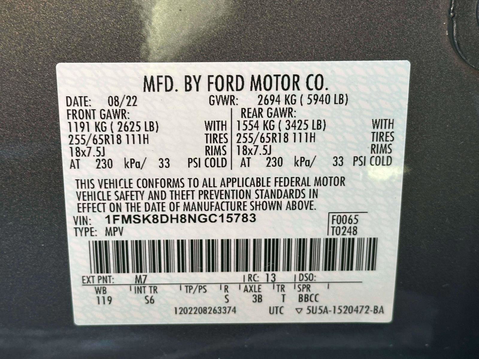 Certified 2022 Ford Explorer XLT w/ Equipment Group 202A image 19