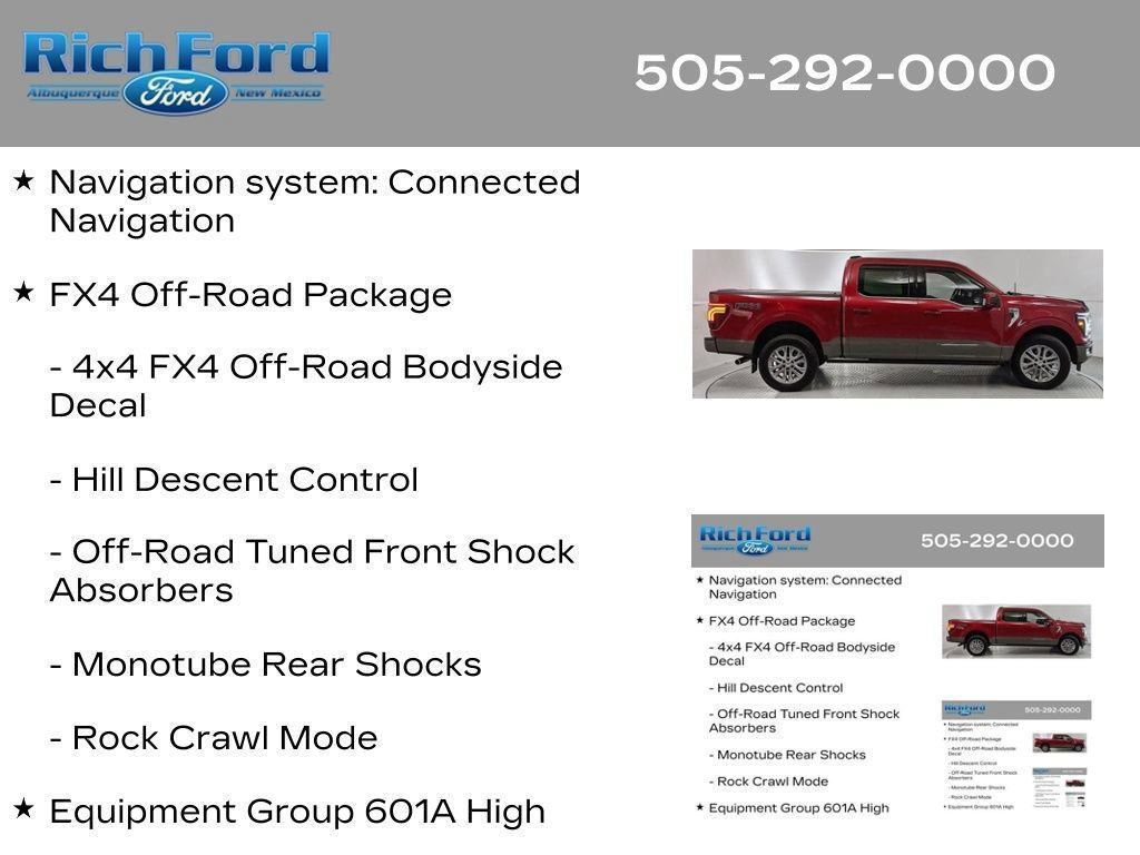 Certified 2025 Ford F150 King Ranch w/ FX4 Off-Road Package AWD/4WD image 16