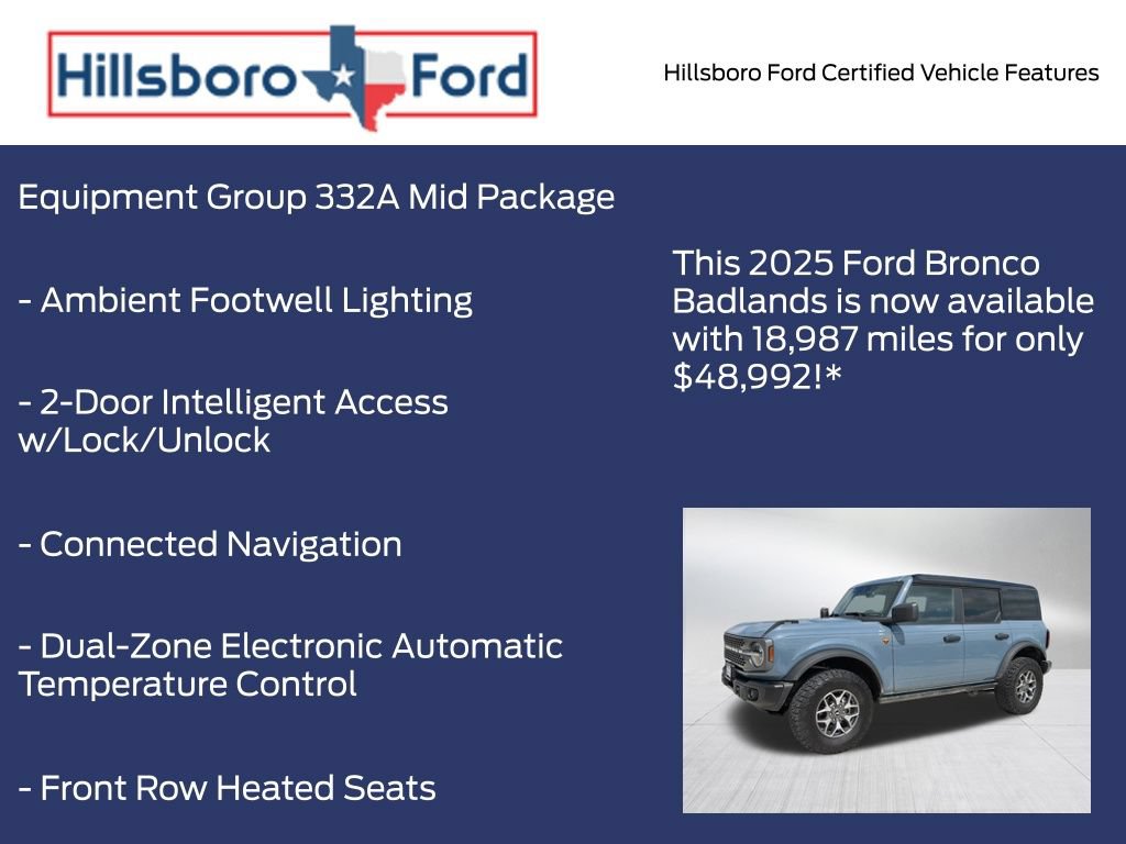 Certified 2025 Ford Bronco Badlands AWD/4WD image 5