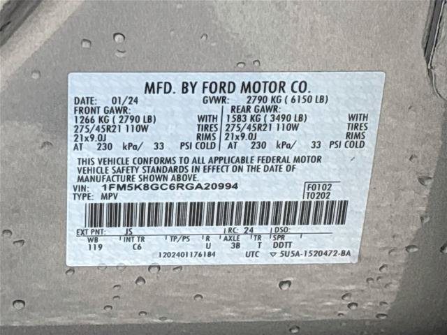 Certified 2024 Ford Explorer ST w/ Equipment Group 401A AWD/4WD image 35