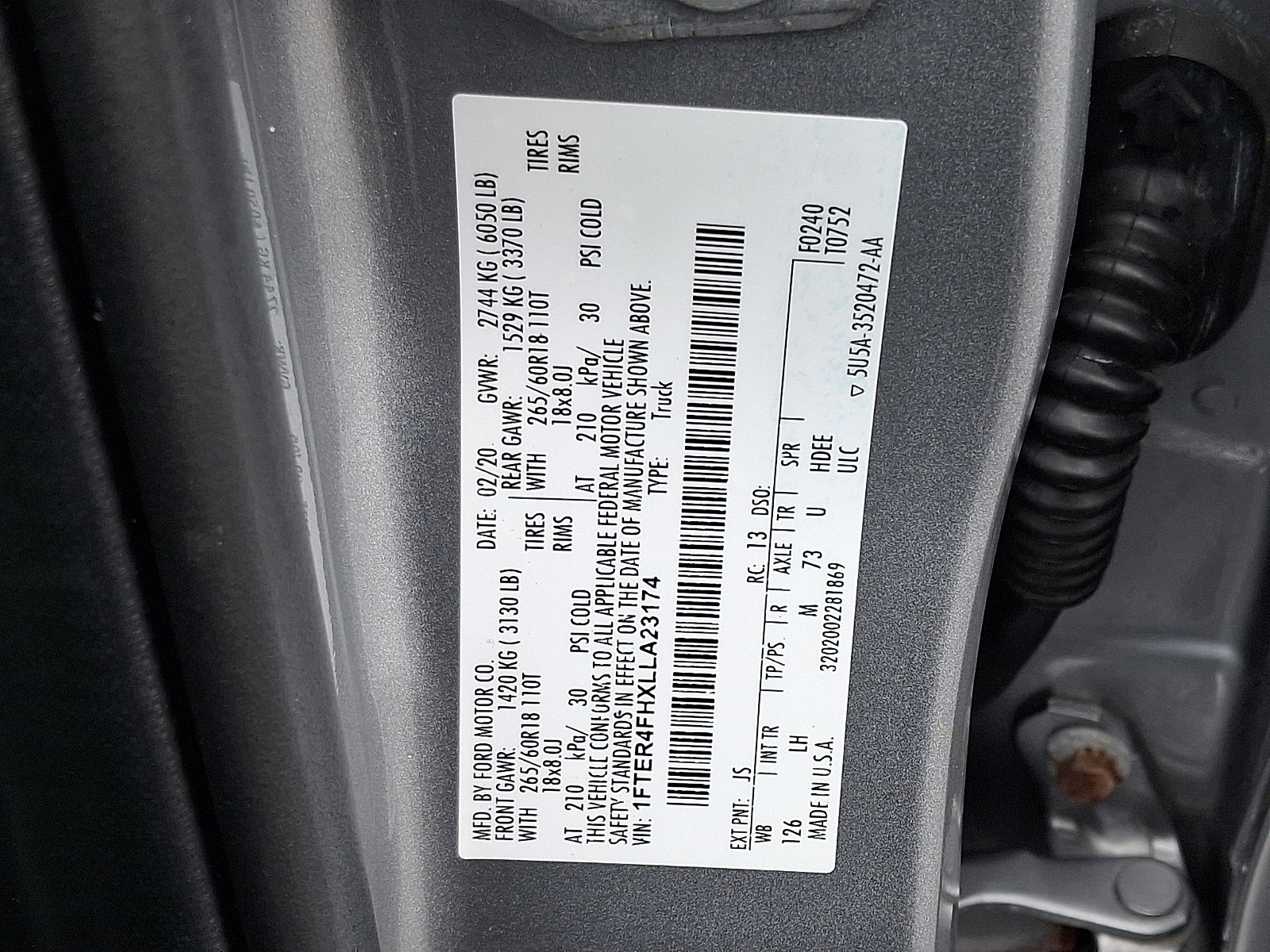 Certified 2020 Ford Ranger XLT w/ Equipment Group 301A Mid AWD/4WD image 27
