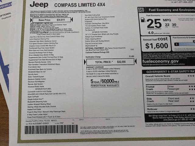 Used 2021 Jeep Compass Limited AWD/4WD image 31