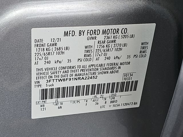 Certified 2022 Ford Maverick Lariat w/ Lariat Luxury Package AWD/4WD image 34