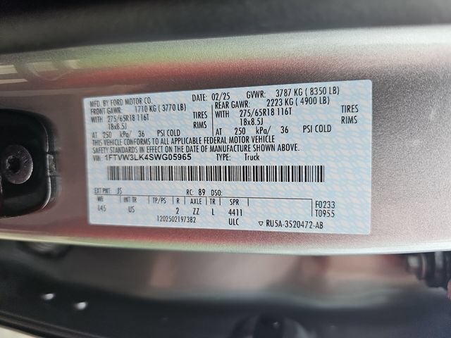 Certified 2025 Ford F150 Lightning XLT AWD/4WD image 34