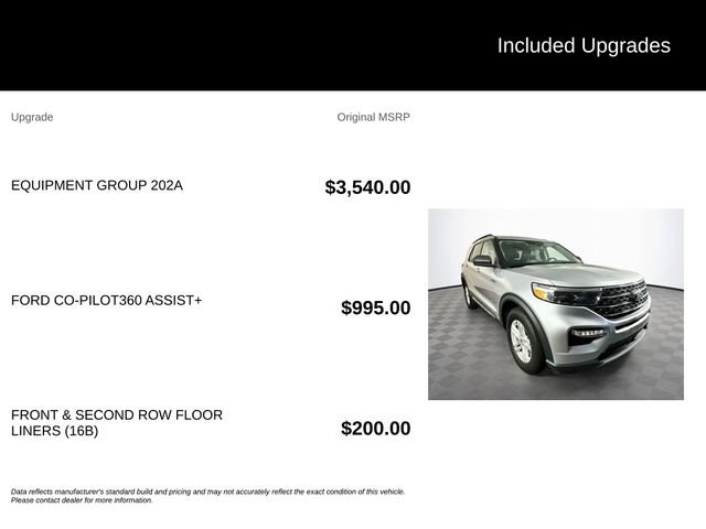 Certified 2022 Ford Explorer XLT w/ Equipment Group 202A AWD/4WD image 6