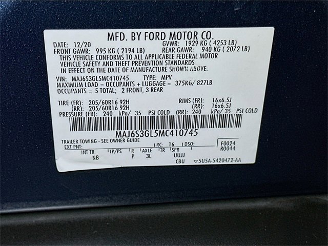 Certified 2021 Ford EcoSport SE image 16