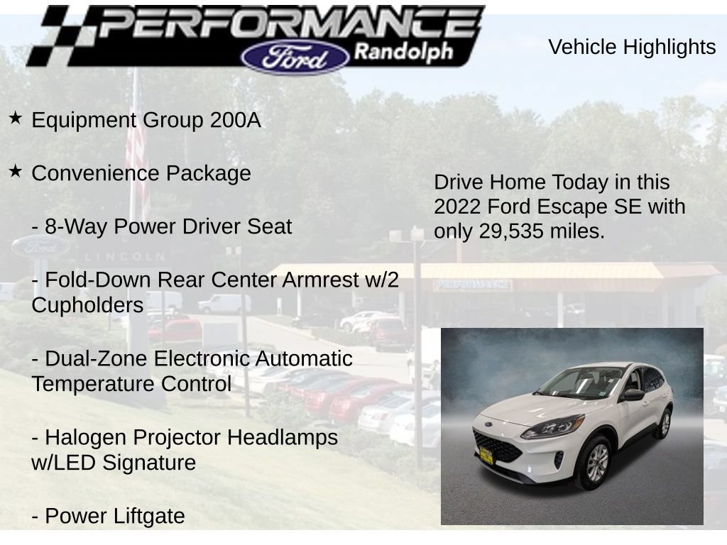 Certified 2022 Ford Escape SE w/ Convenience Package AWD/4WD image 9