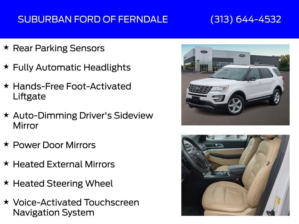 Certified 2017 Ford Explorer XLT w/ Equipment Group 202A image 25
