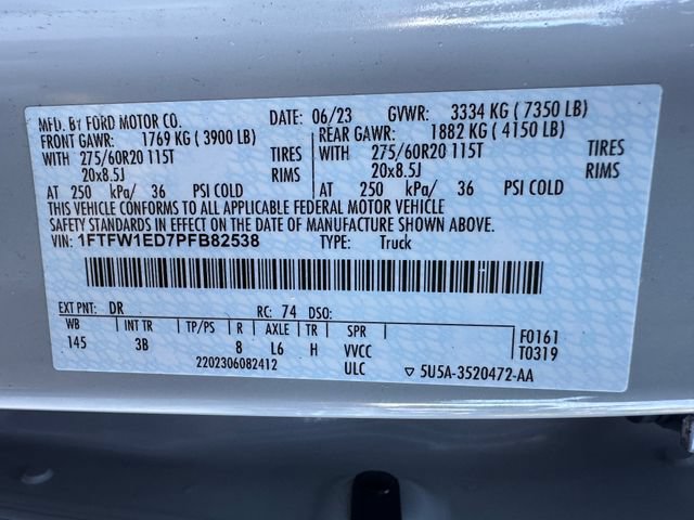 Certified 2023 Ford F150 Platinum w/ Equipment Group 701A High AWD/4WD image 33