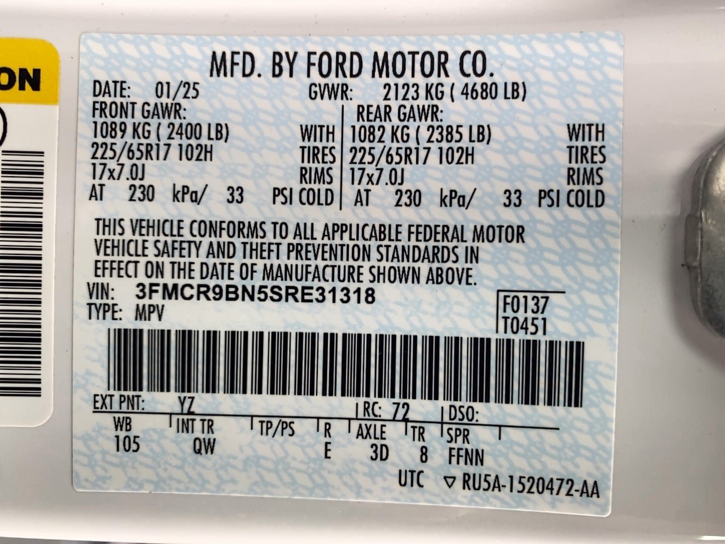 Certified 2025 Ford Bronco Sport Big Bend AWD/4WD image 21