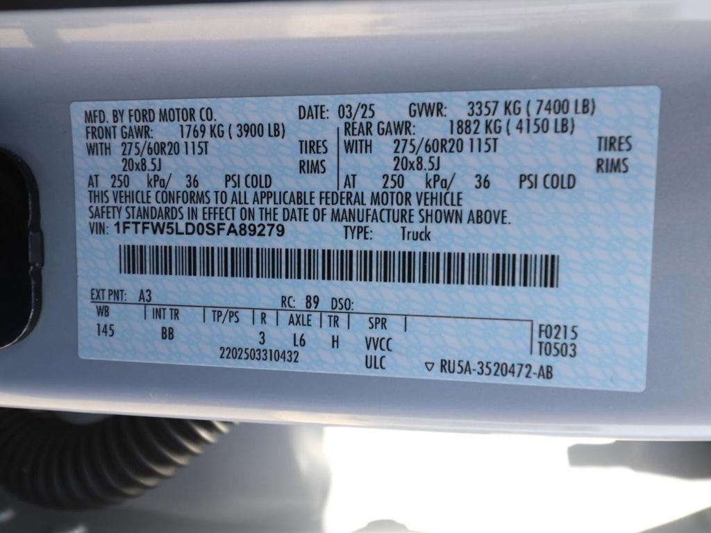 Certified 2025 Ford F150 Lariat w/ Equipment Group 501A Mid image 25