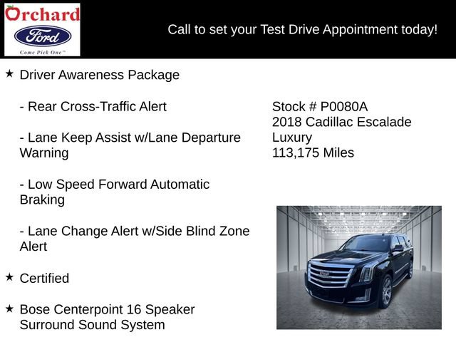 Used 2018 Cadillac Escalade Luxury AWD/4WD image 19