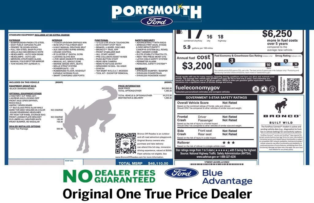 Certified 2024 Ford Bronco Black Diamond image 13