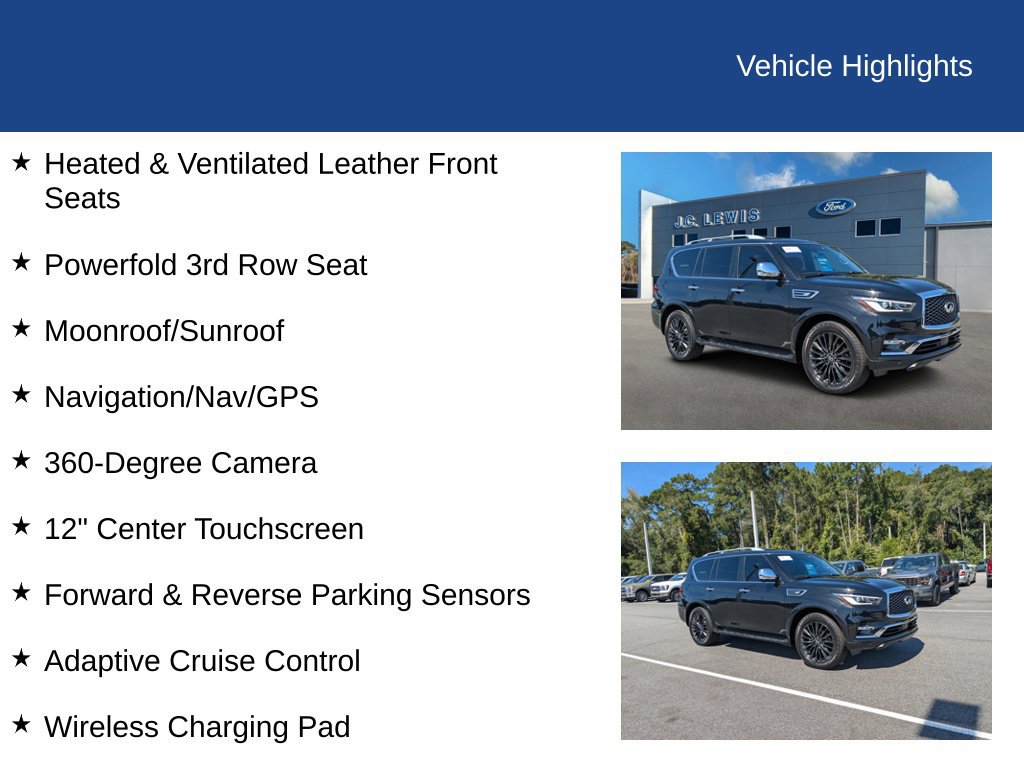 Used 2023 INFINITI QX80 Sensory w/ All-Season Package RWD image 31