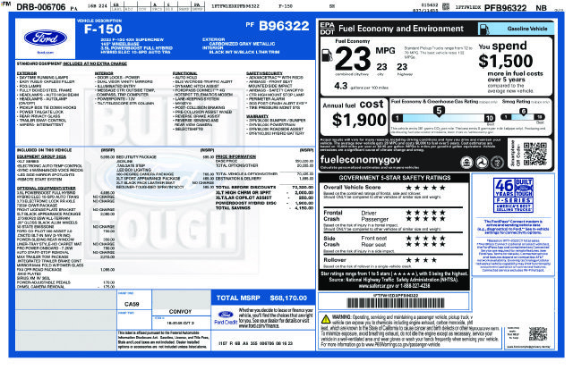 Certified 2023 Ford F150 XLT w/ Equipment Group 302A High AWD/4WD image 13