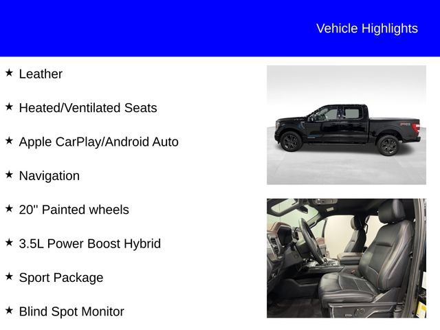 Certified 2023 Ford F150 Lariat w/ Equipment Group 502A High AWD/4WD image 2