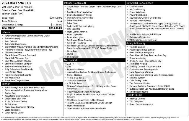 Used 2024 Kia Forte LXS image 5