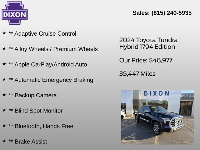 Used 2024 Toyota Tundra 1794 Edition AWD/4WD image 4