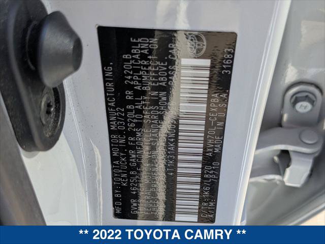 Used 2022 Toyota Camry XSE w/ Navigation Upgrade Package FWD image 24