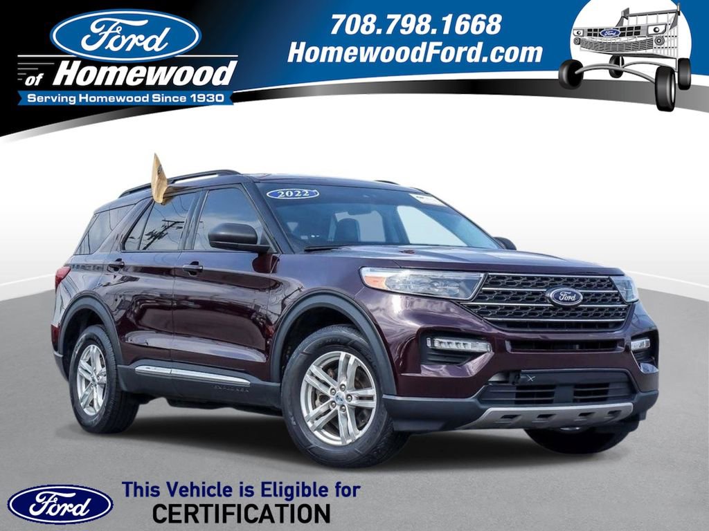 Certified 2022 Ford Explorer XLT w/ Equipment Group 202A image 1