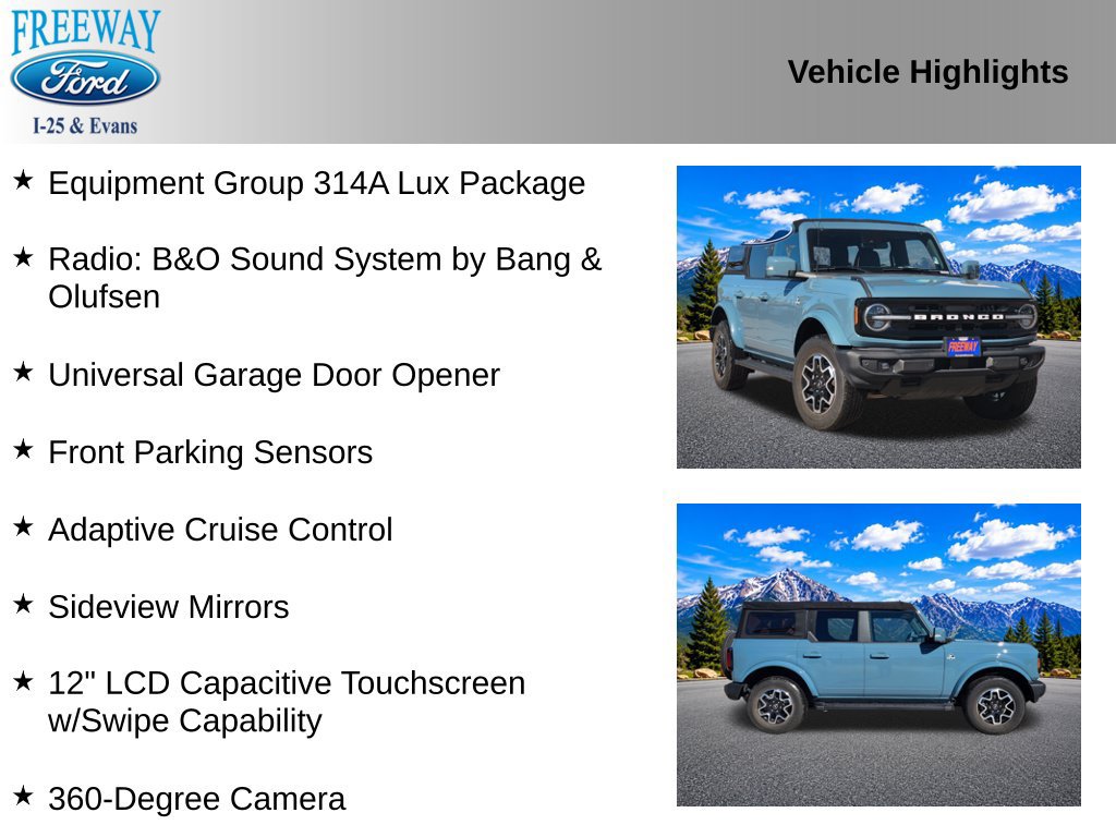 Certified 2022 Ford Bronco Outer Banks AWD/4WD image 4