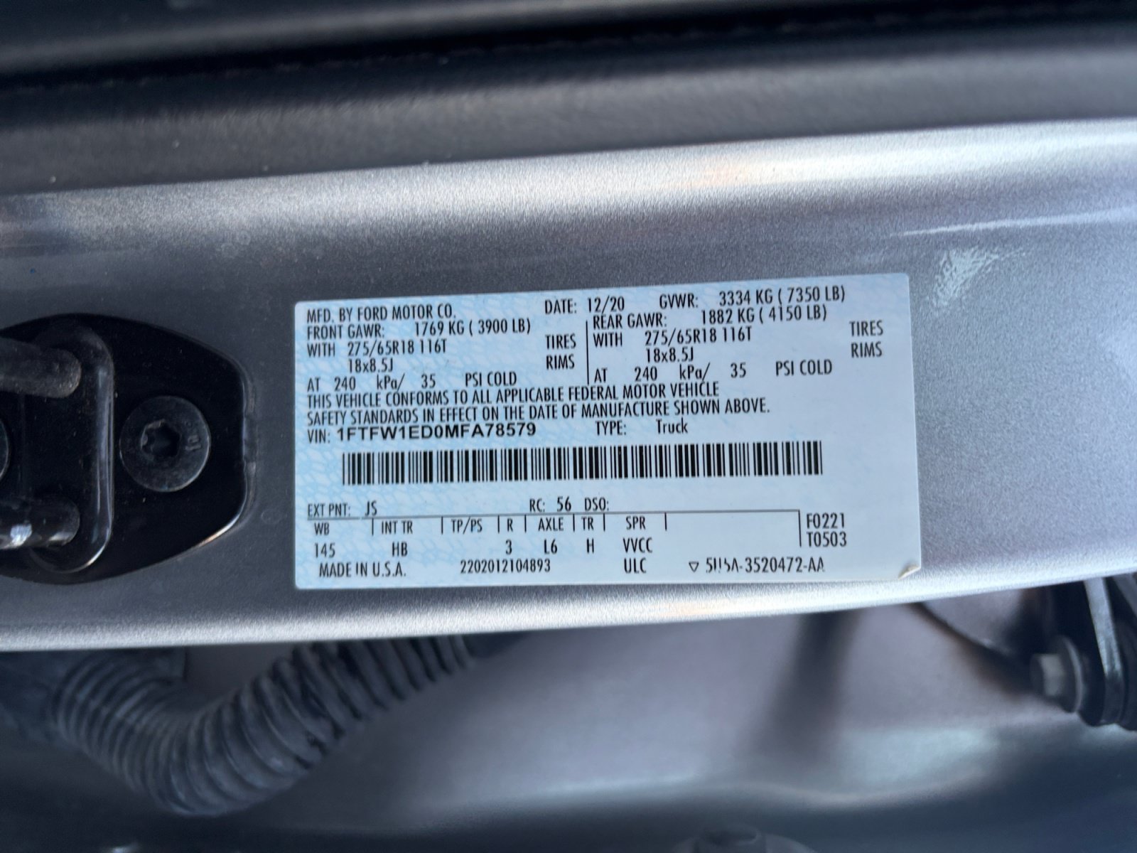Certified 2021 Ford F150 Lariat AWD/4WD image 24