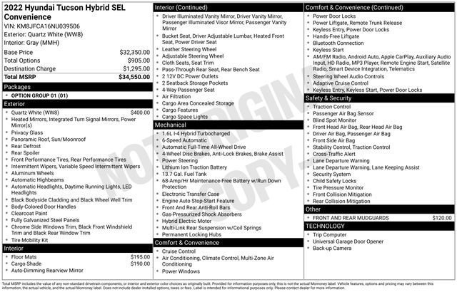 Used 2022 Hyundai Tucson SEL image 35