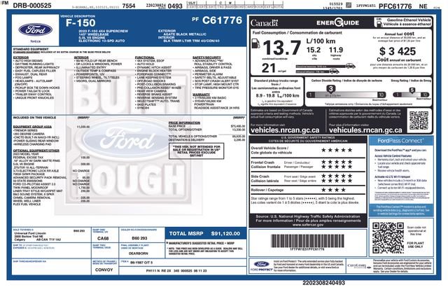 Certified 2023 Ford F150 Tremor w/ Equipment Group 402A High image 37