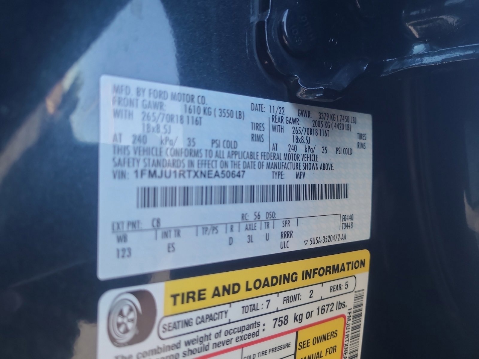 Certified 2022 Ford Expedition Timberline image 25