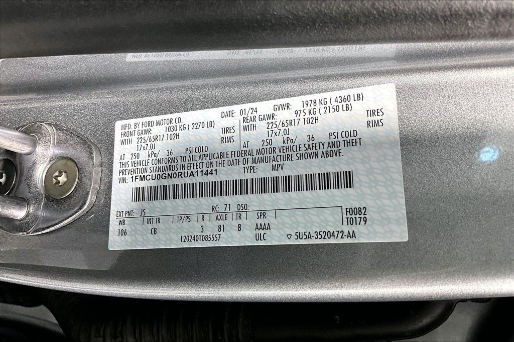 Certified 2024 Ford Escape Active w/ Cold Weather Package FWD image 31