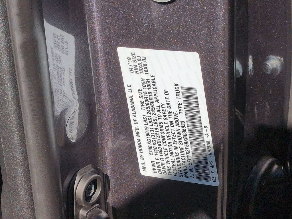 Used 2019 Honda Ridgeline RTL-T image 32