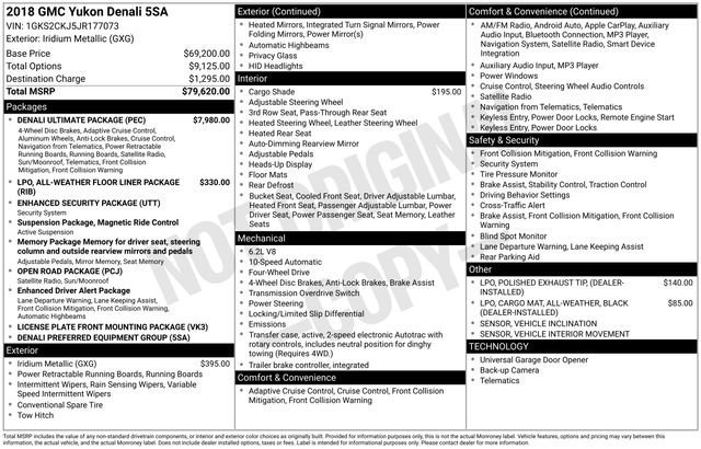 Used 2018 GMC Yukon Denali w/ Denali Ultimate Package image 41